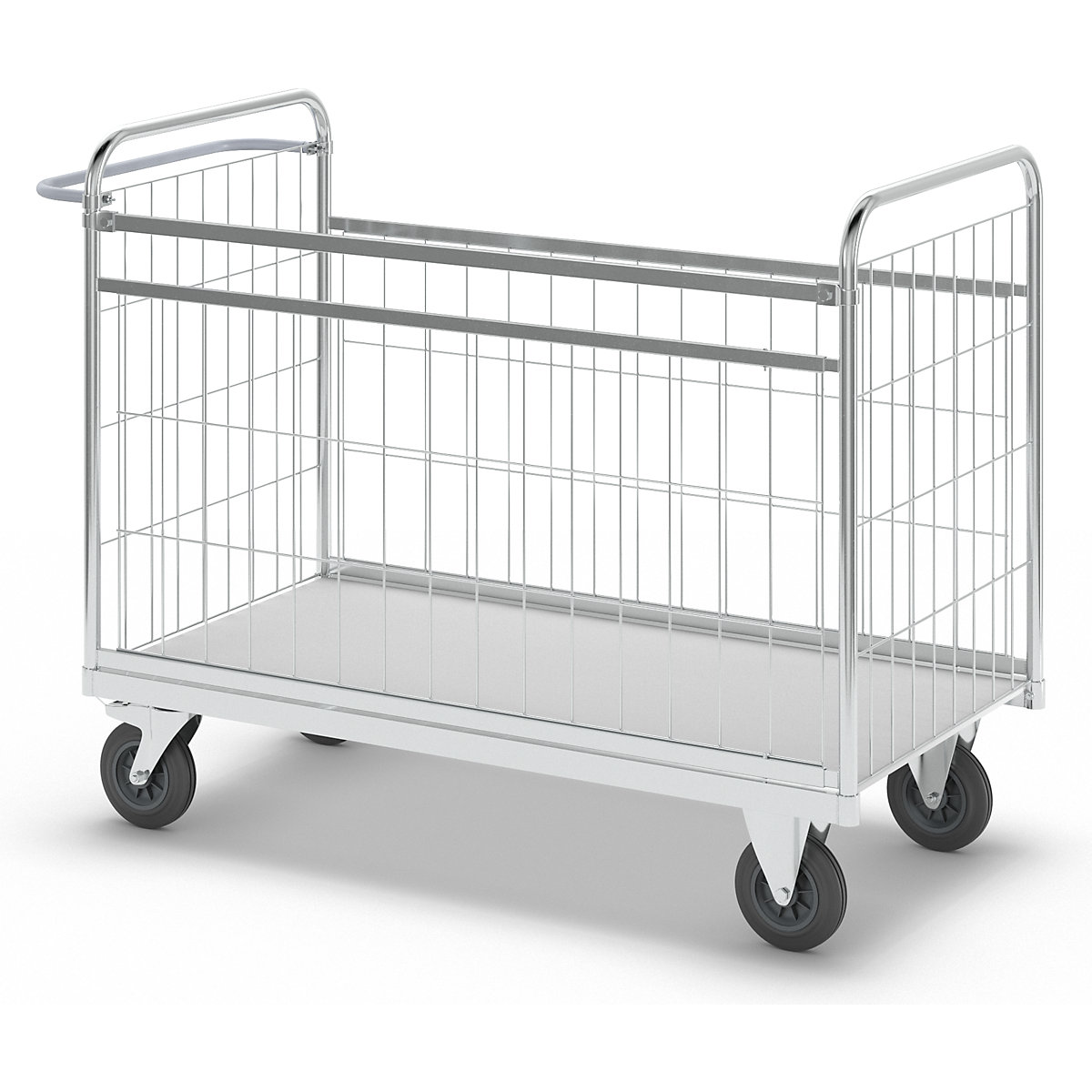 Zinc plated parcel trolley – Kongamek (Product illustration 15)-14