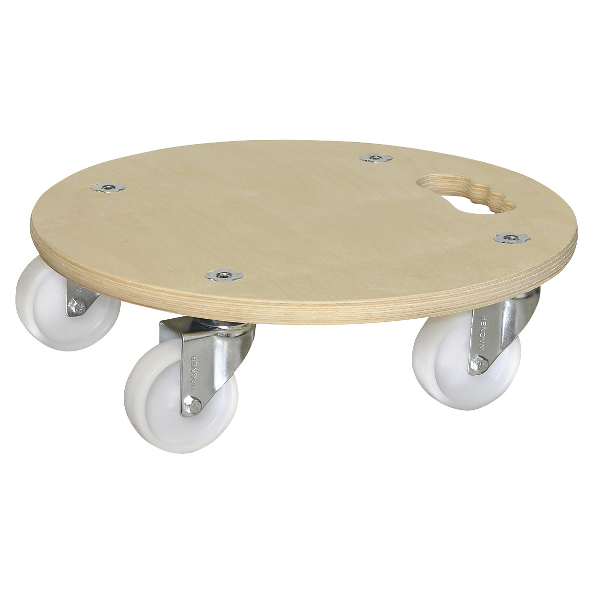MM 1137 transport dolly, round – Wagner, Ø 380 mm, max. load 250 kg, 5+ items-4
