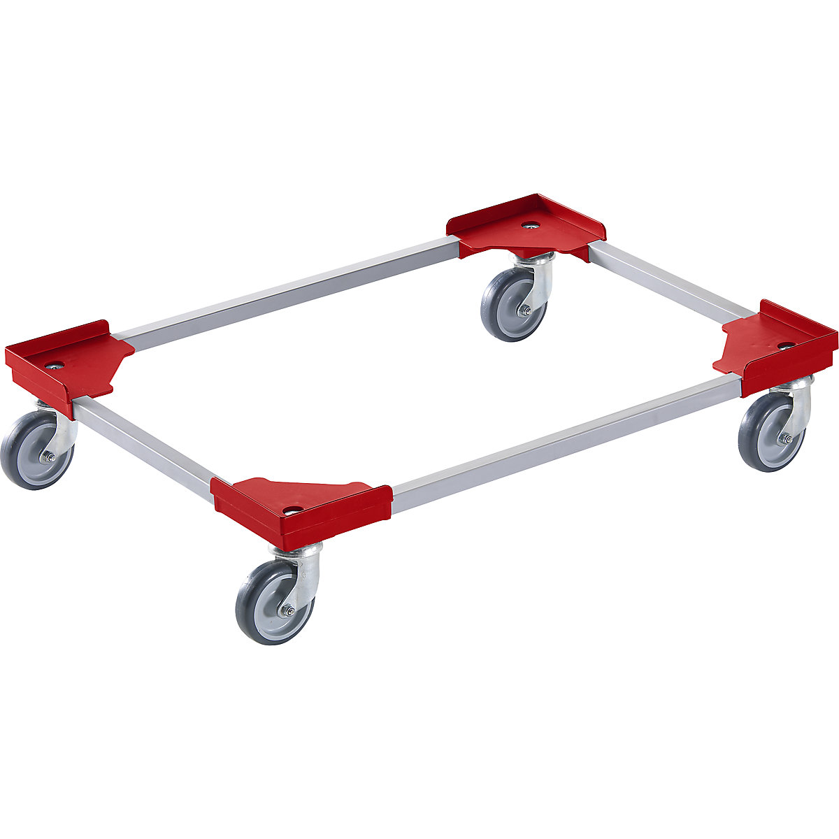 Professional wheeled base, hybrid, for Euro format 800 x 600 mm, red, 5+ items-4