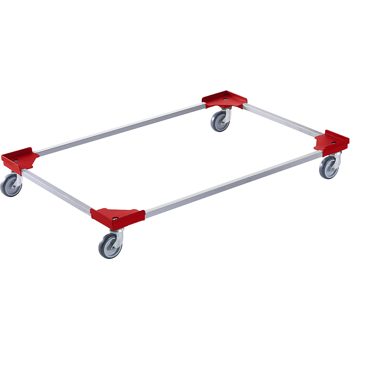 Professional wheeled base, hybrid, for Euro format 1200 x 800 mm, red, 20+ items-17