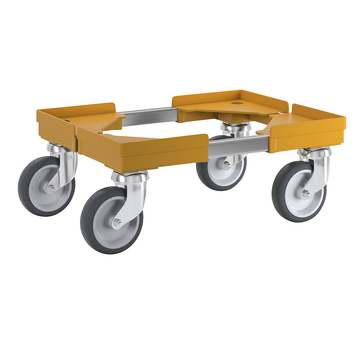 Professional wheeled base, hybrid, for Euro format 400 x 300 mm, yellow-7