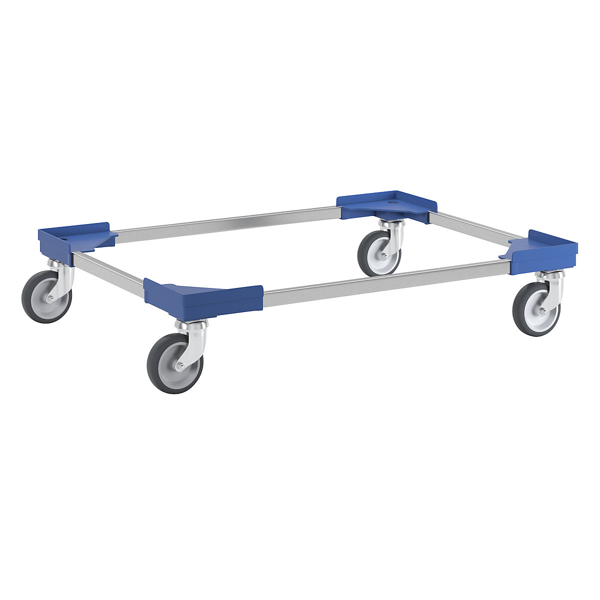 Professional wheeled base, hybrid, for Euro format 800 x 600 mm, blue-3