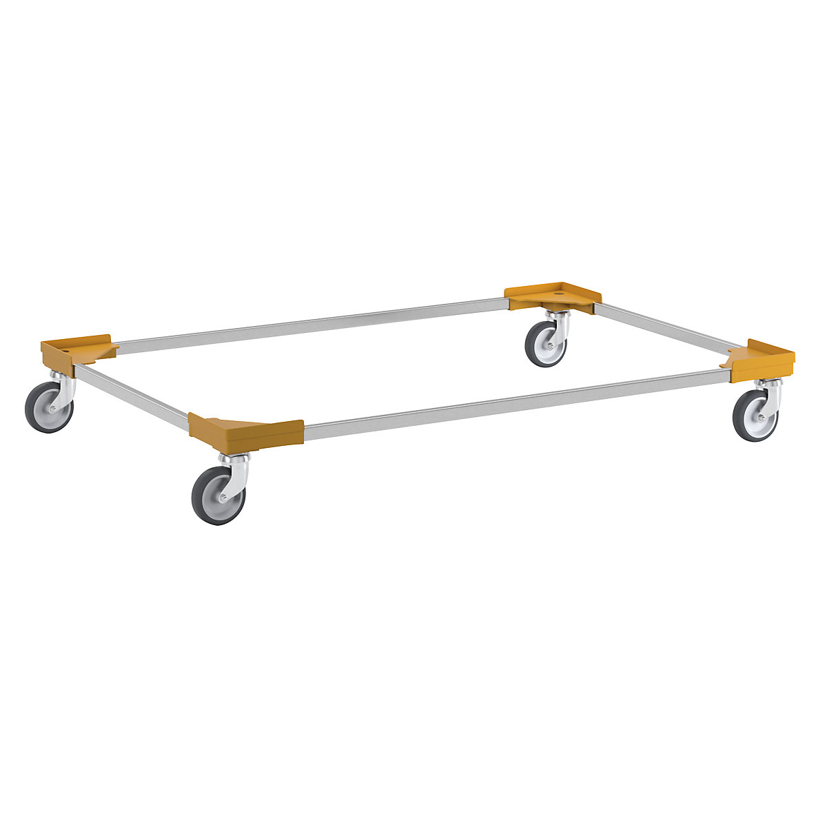 Professional wheeled base, hybrid, for Euro format 1200 x 800 mm, yellow-5