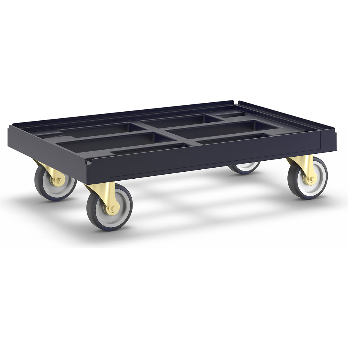 Transport dolly, LxW 610 x 410 mm, made of HDPE, black-11