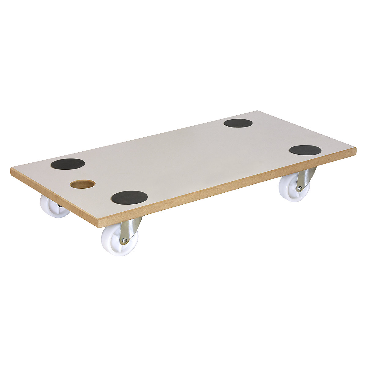 Transport dolly with grip hole – Wagner, MM 1319, castors for soft floors, pack of 2, LxW 575 x 300 mm, 2+ packs-4