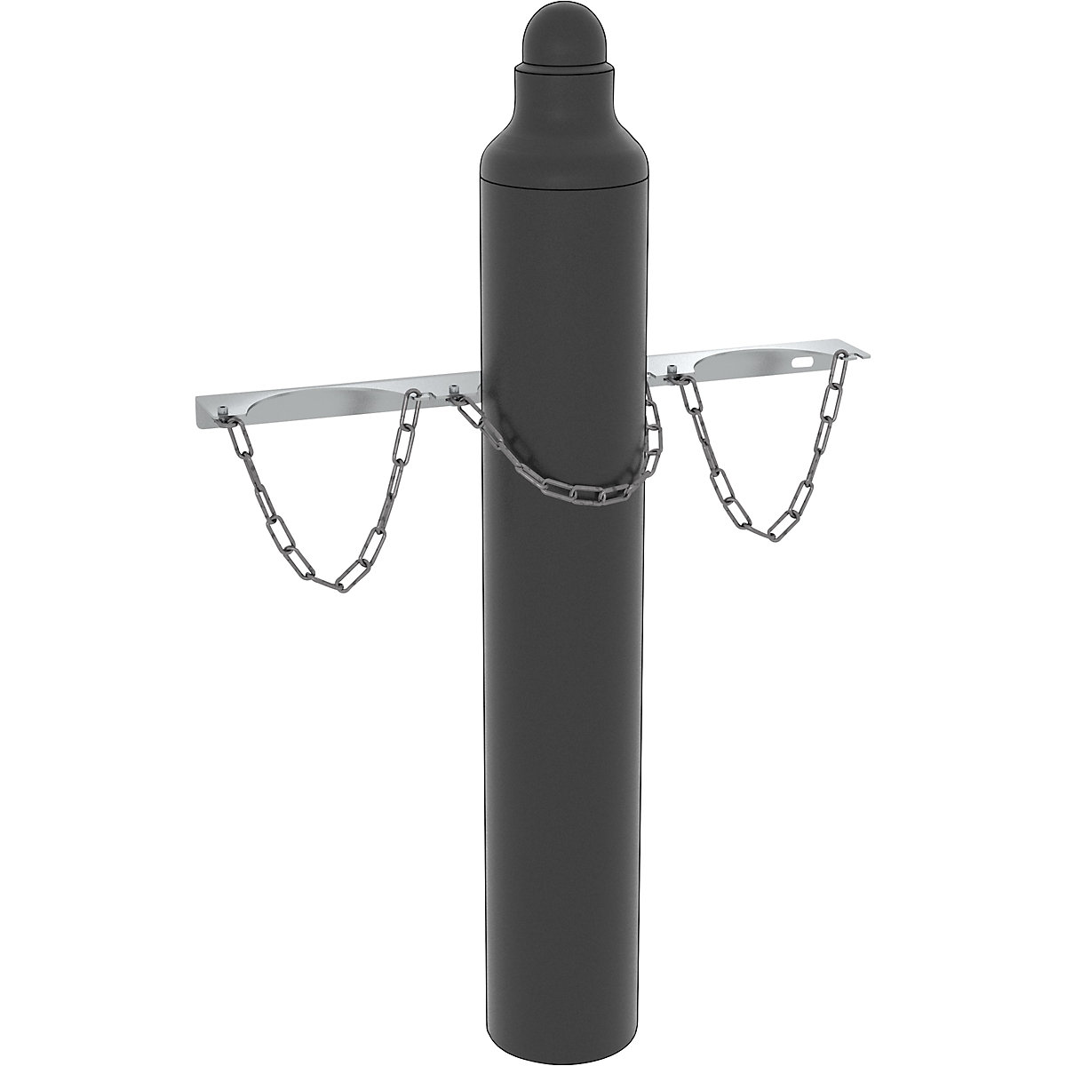 Gas cylinder wall mounting bracket – eurokraft basic (Product illustration 2)-1