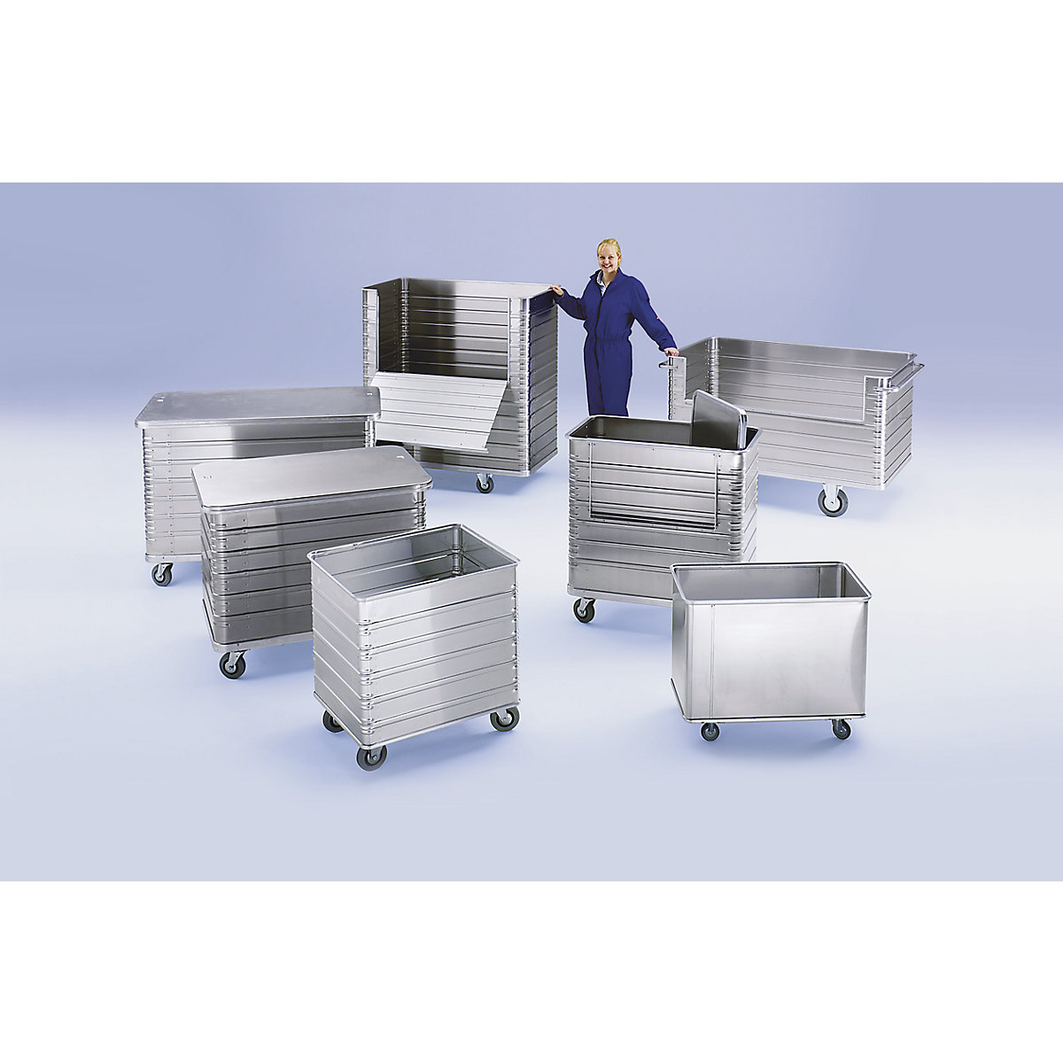 Aluminium box trolley – ZARGES (Product illustration 8)-7