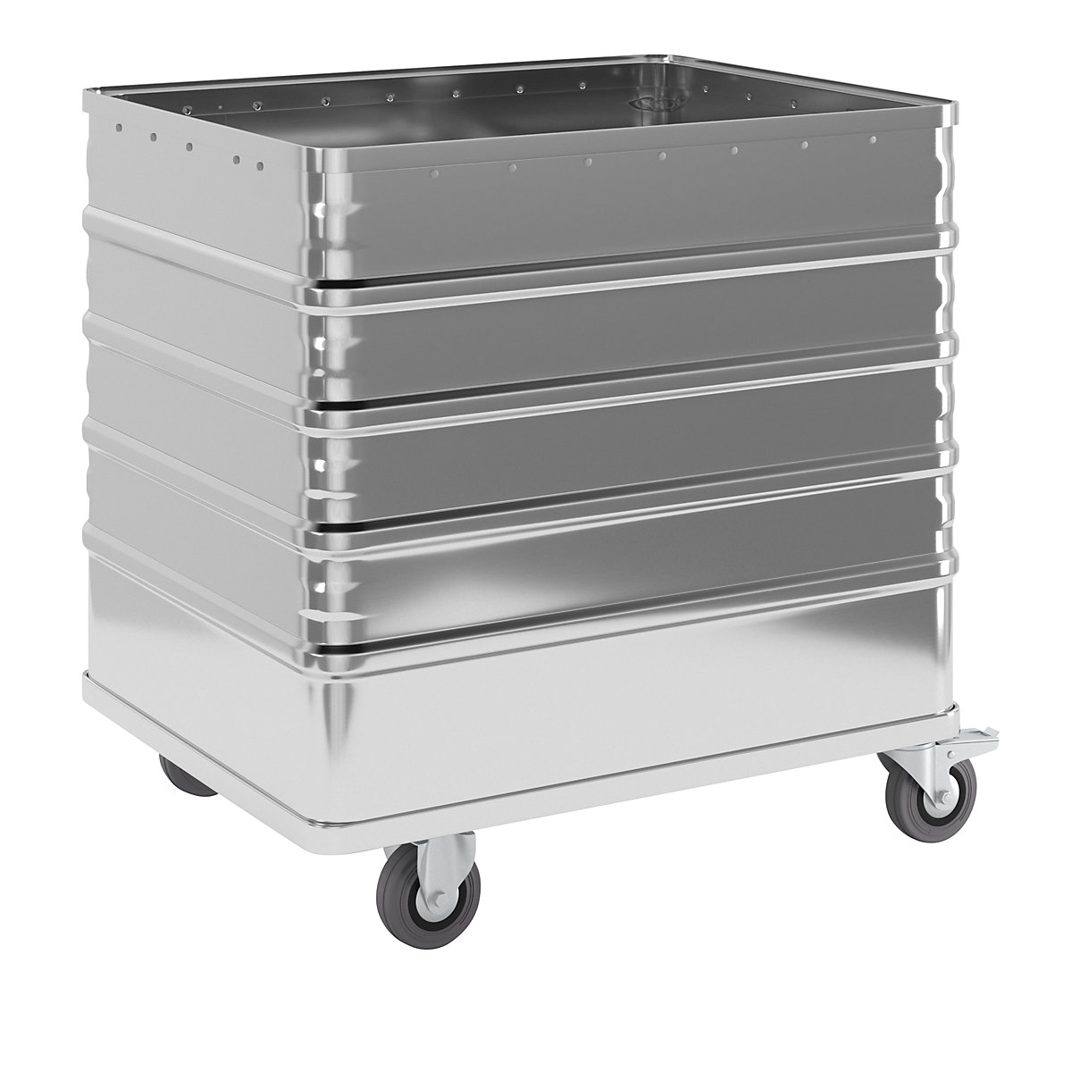 Aluminium container truck, solid panel – Gmöhling