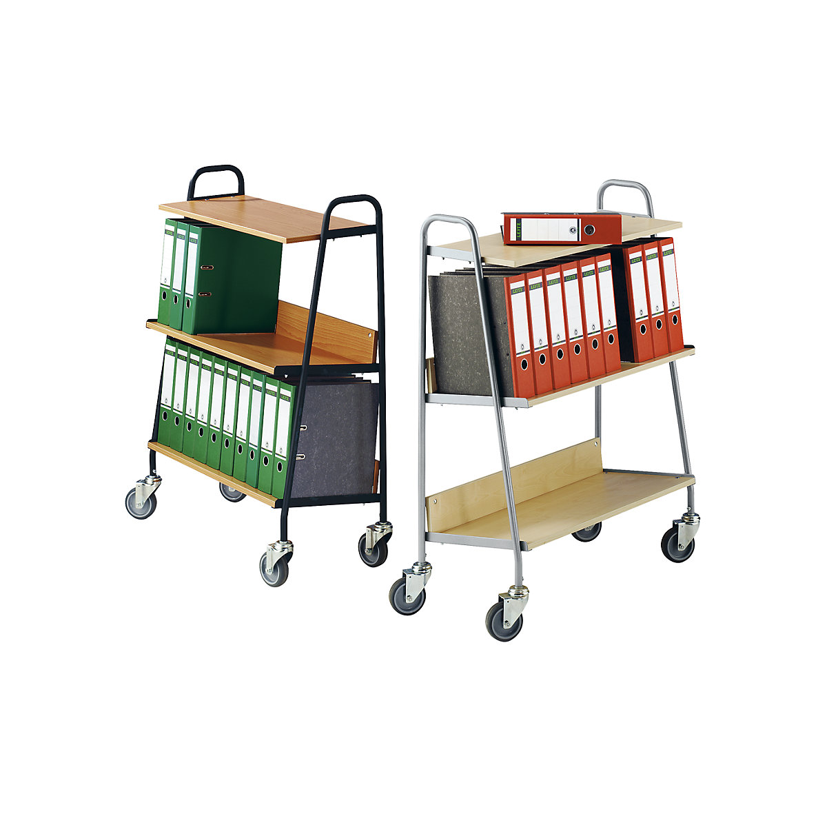 Folder trolley with 2 shelves (Product illustration 9)-8