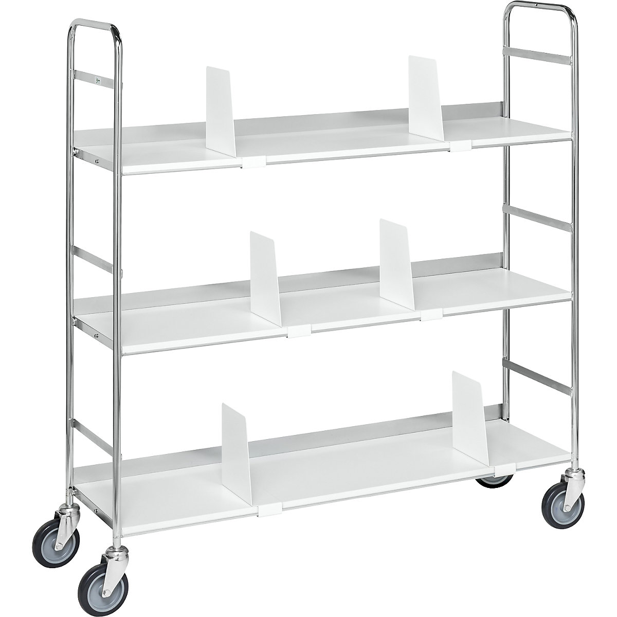 KM151 file shelf truck – Kongamek, 3 shelves, LxWxH 1000 x 290 x 1140 mm, 5+ items-2