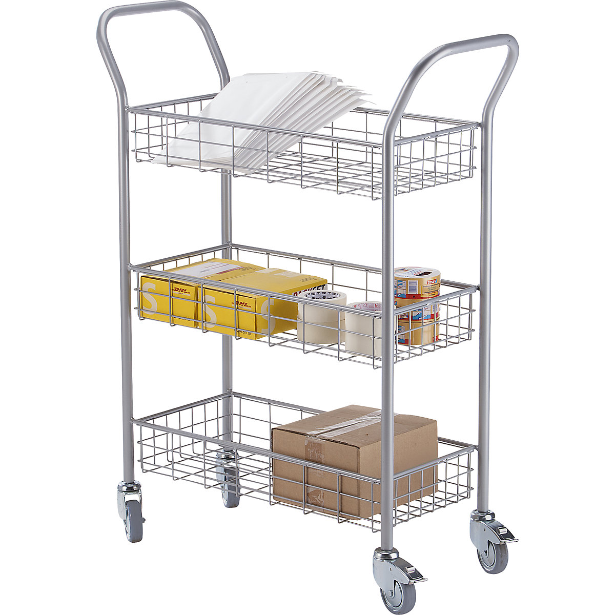 Office and mail distribution trolley – eurokraft pro (Product illustration 24)-23