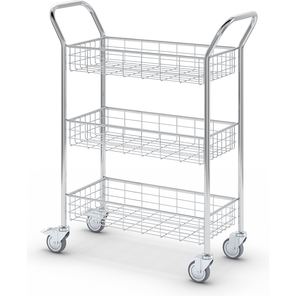 Office and mail distribution trolley – eurokraft pro (Product illustration 17)-16