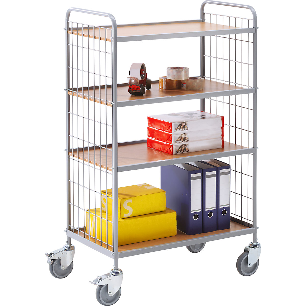 Office shelf trolley – eurokraft pro (Product illustration 22)-21
