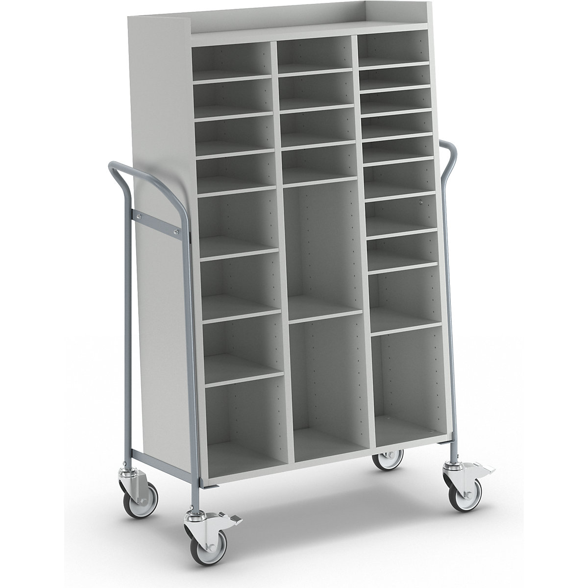 Office trolley, for mail, max. load 150 kg, LxWxH 950 x 455 x 1380 mm-8
