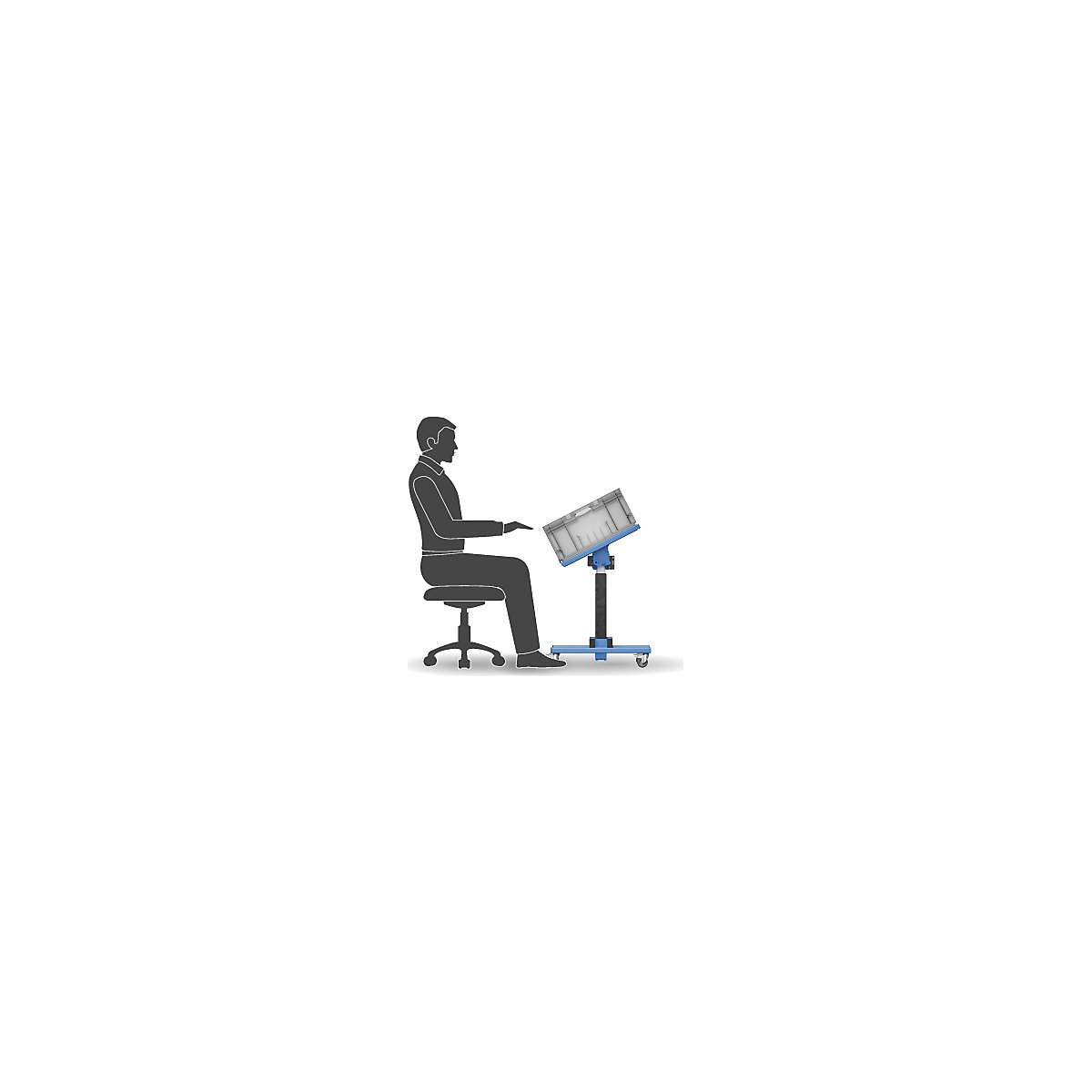 Electric material stand – eurokraft pro (Product illustration 5)-4