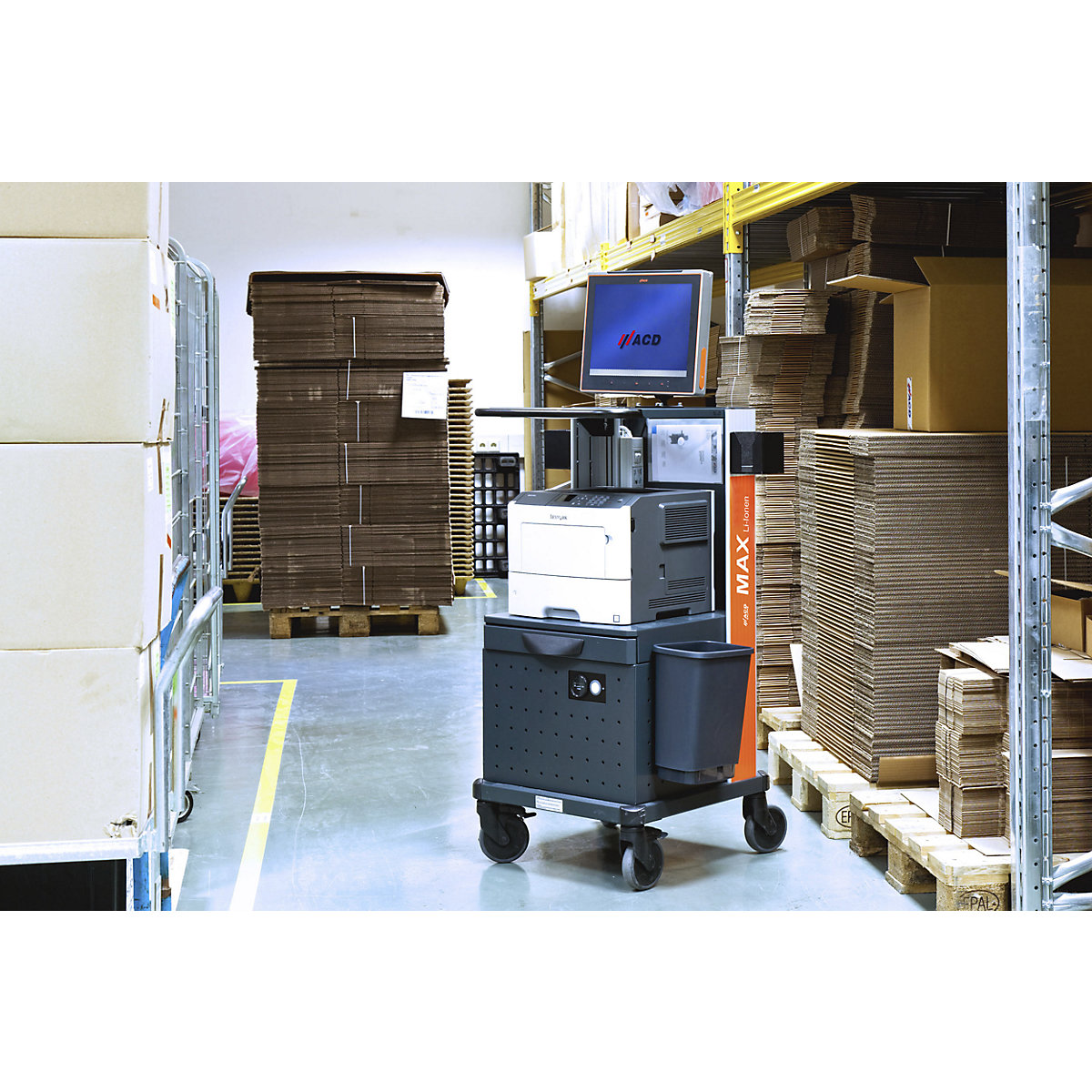 Mobile workplace with integrated power supply (Product illustration 2)-1