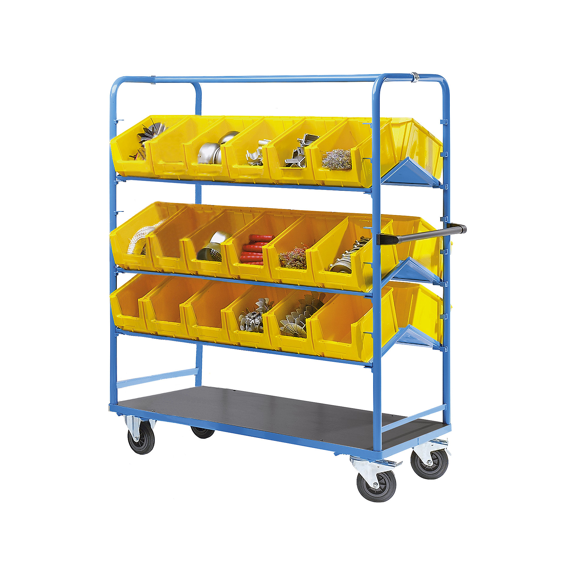 EUROKRAFTpro Order picking trolley LxWxH 1500 x 650 x 1750 mm