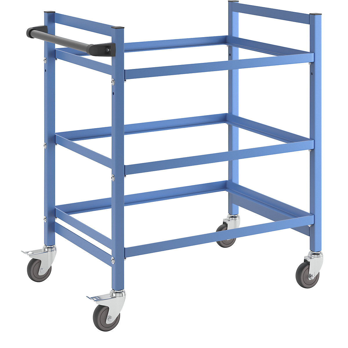 Order picking trolley – eurokraft pro, LxWxH 970 x 610 x 1045 mm, 3 shelves-2
