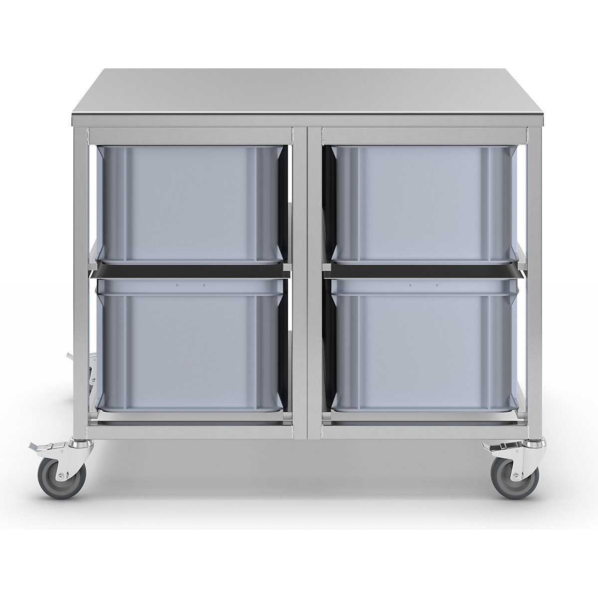 Stainless steel container trolley (Product illustration 4)-3