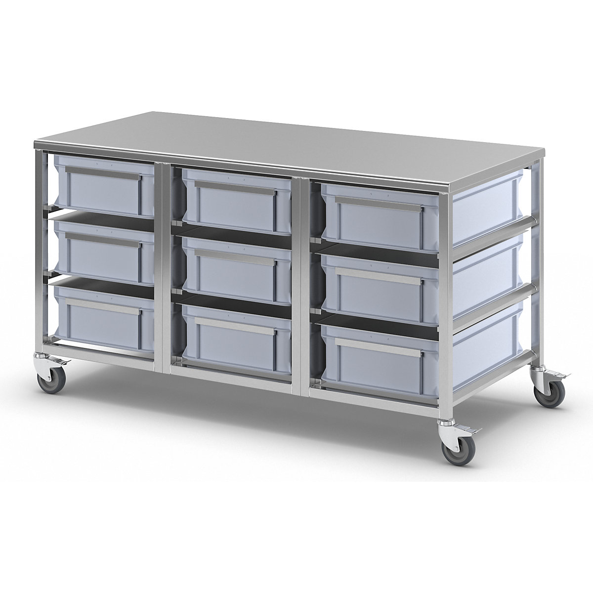 Stainless steel container trolley (Product illustration 13)-12
