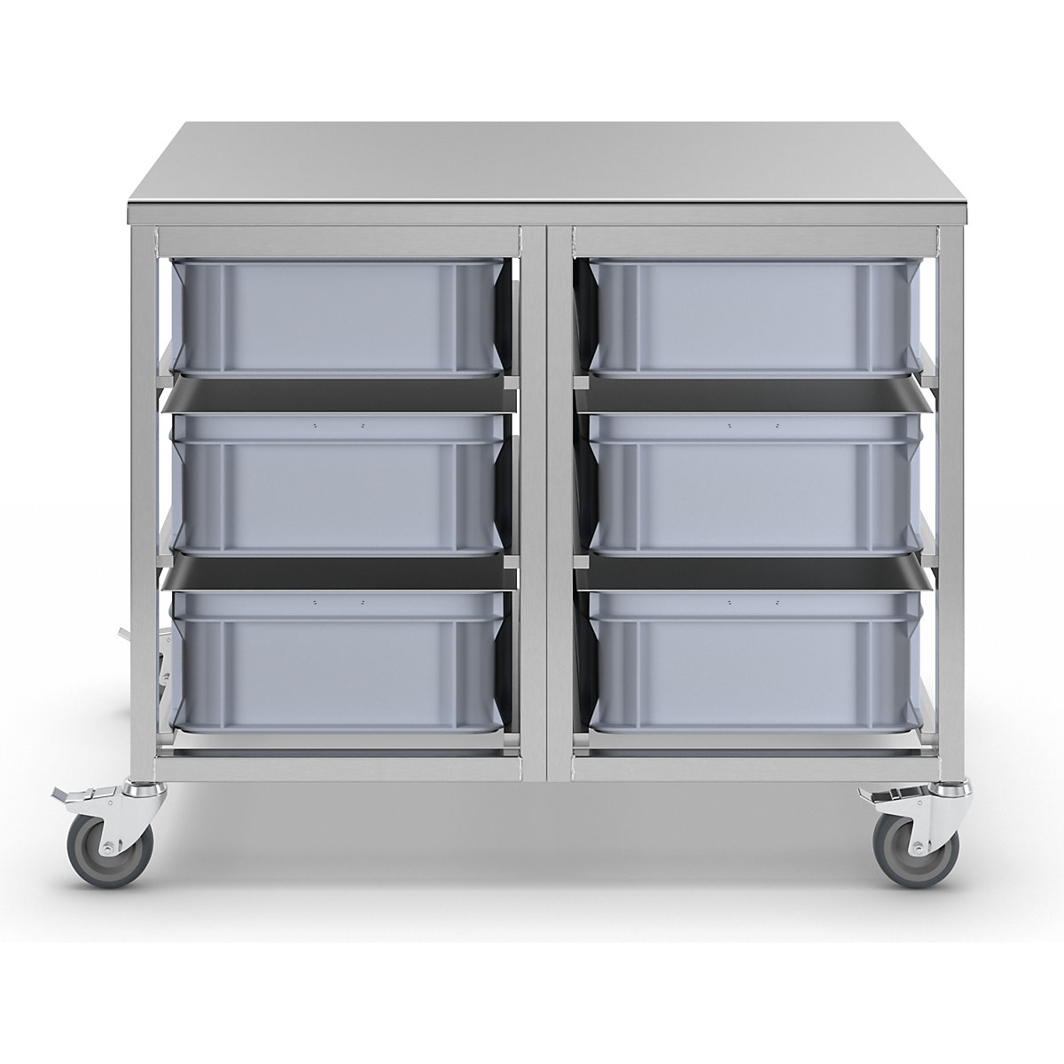 Stainless steel container trolley (Product illustration 12)-11