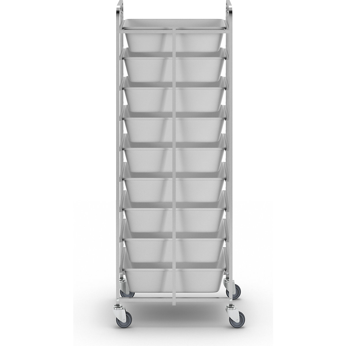 Stainless steel food trolley (Product illustration 11)-10