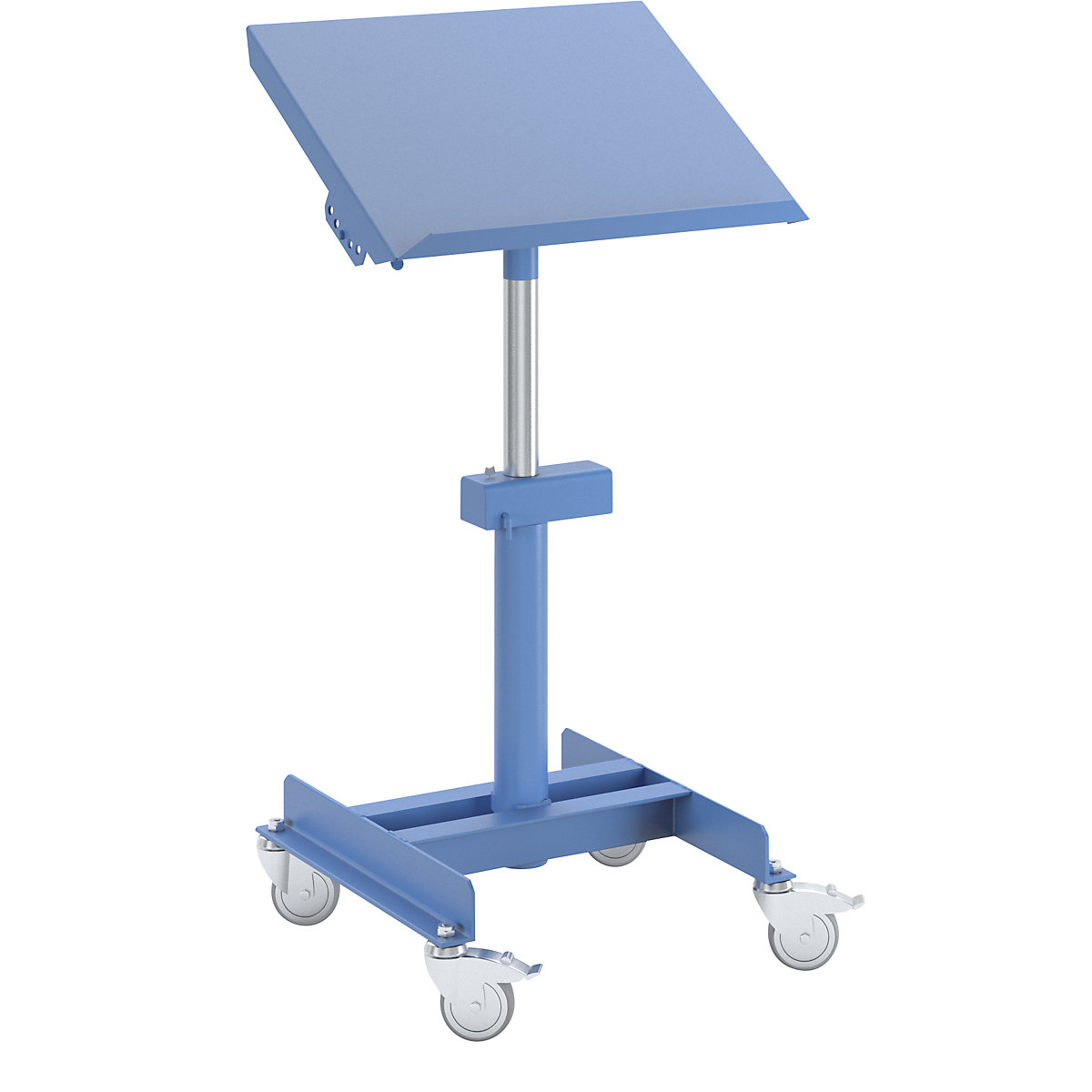 Work stand, max. load 150 kg, mobile – eurokraft pro, height adjustment without load with pneumatic fall arrest, height adjustment range 720 – 1070 mm-13
