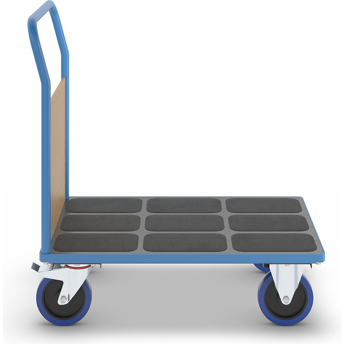 Platform truck with end panel – eurokraft pro (Product illustration 4)-3