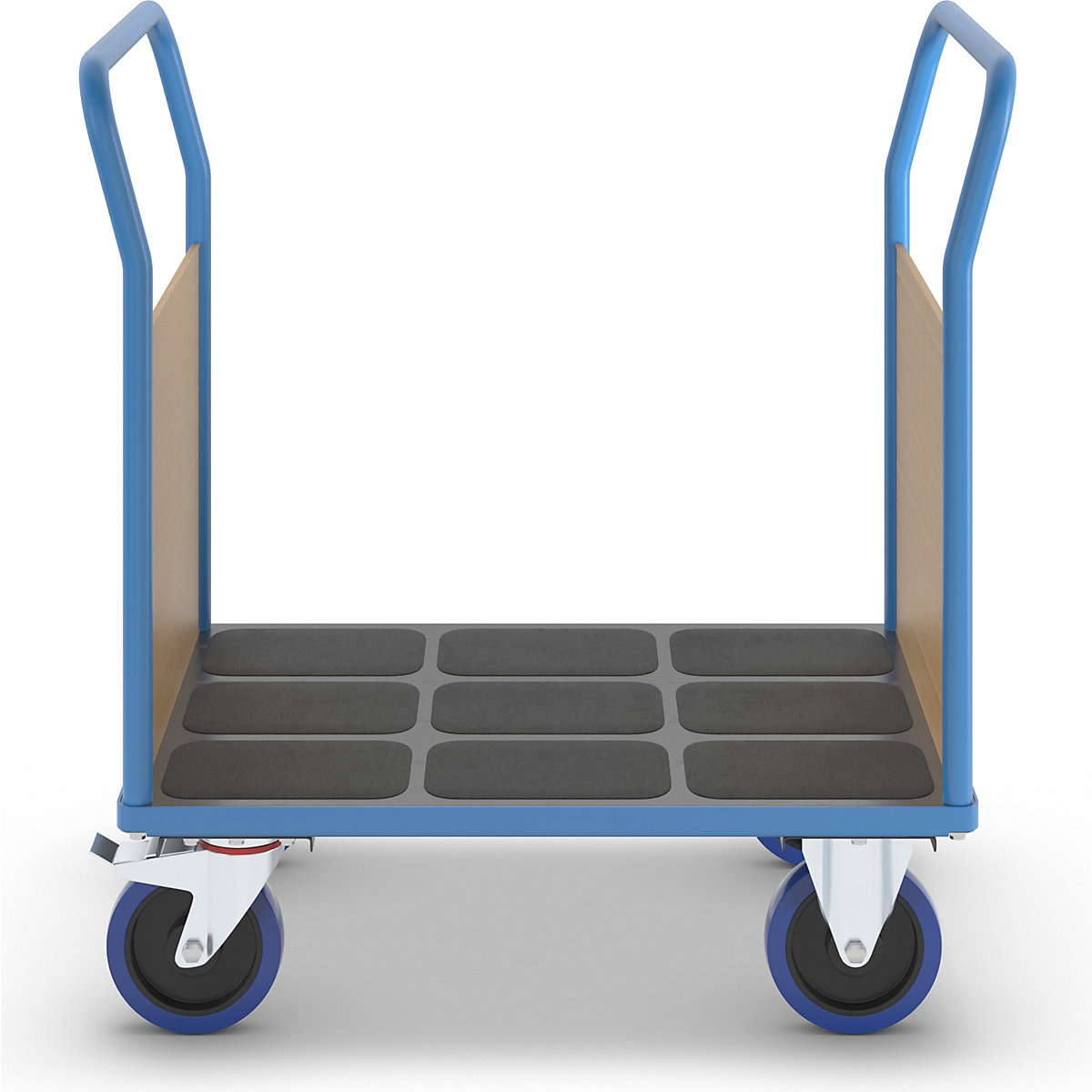 Platform truck with end panel – eurokraft pro (Product illustration 7)-6
