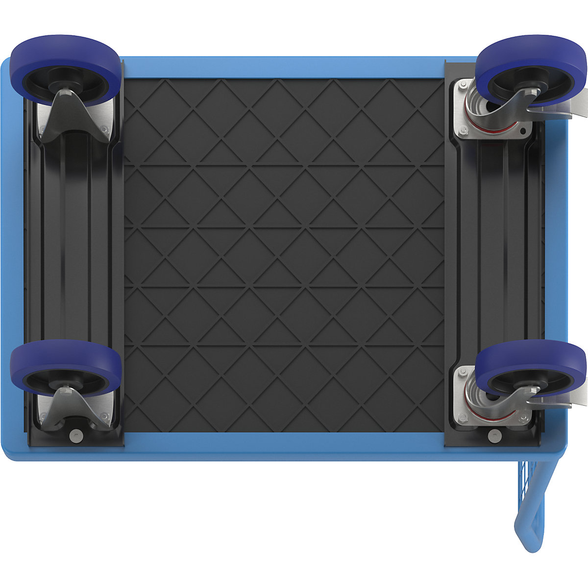 Platform truck with mesh panels – eurokraft pro (Product illustration 4)-3