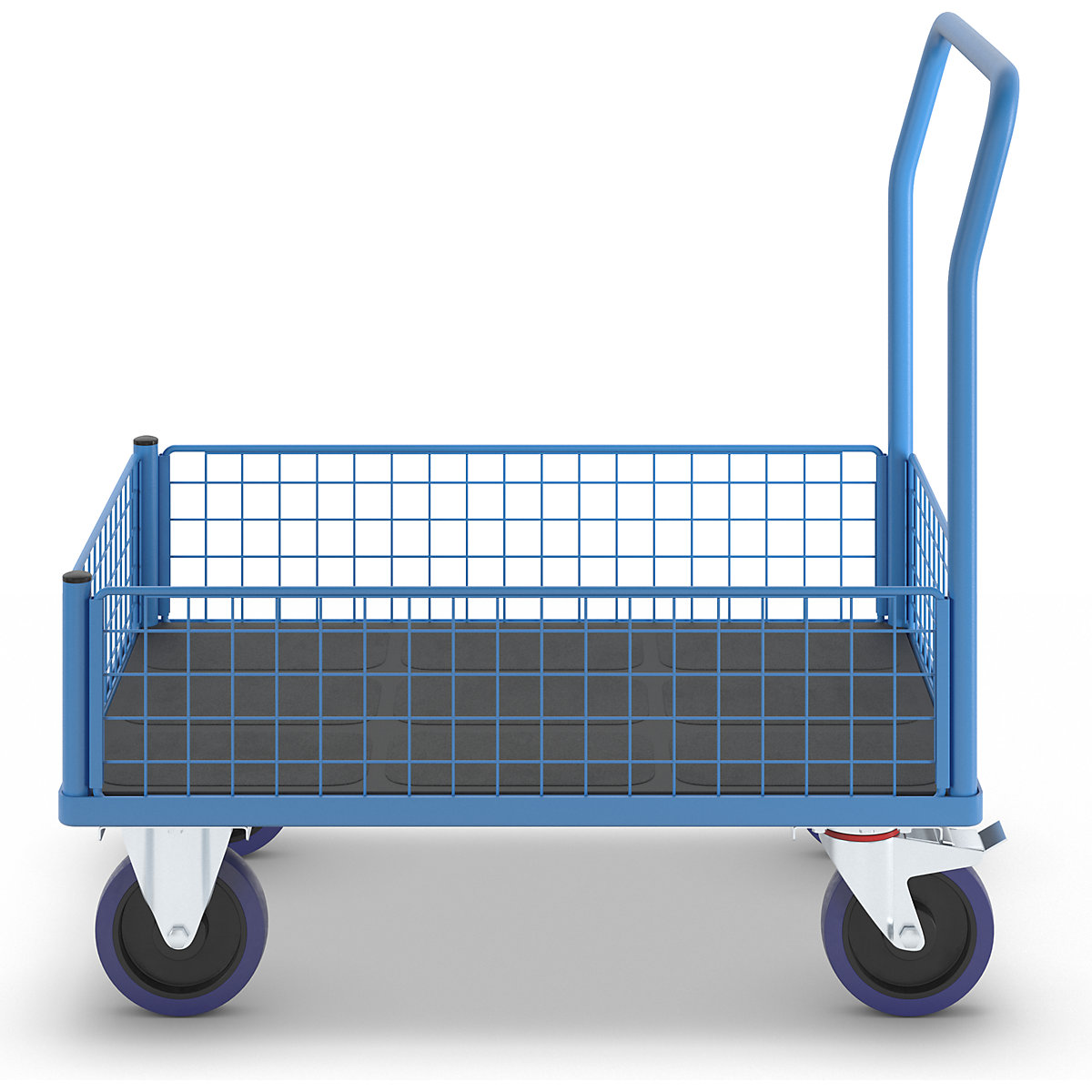 Platform truck with mesh panels – eurokraft pro (Product illustration 3)-2