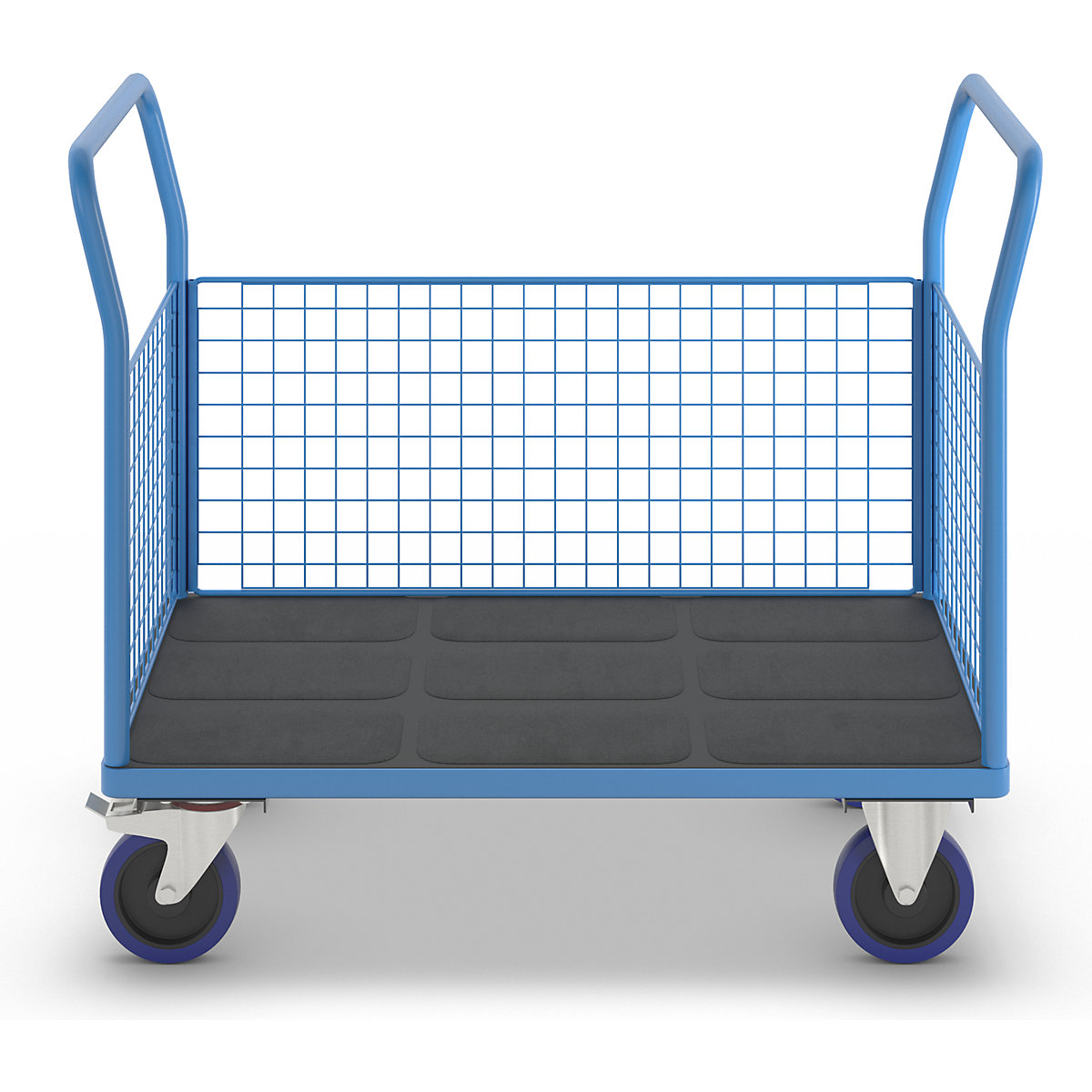 Platform truck with mesh panels – eurokraft pro (Product illustration 2)-1
