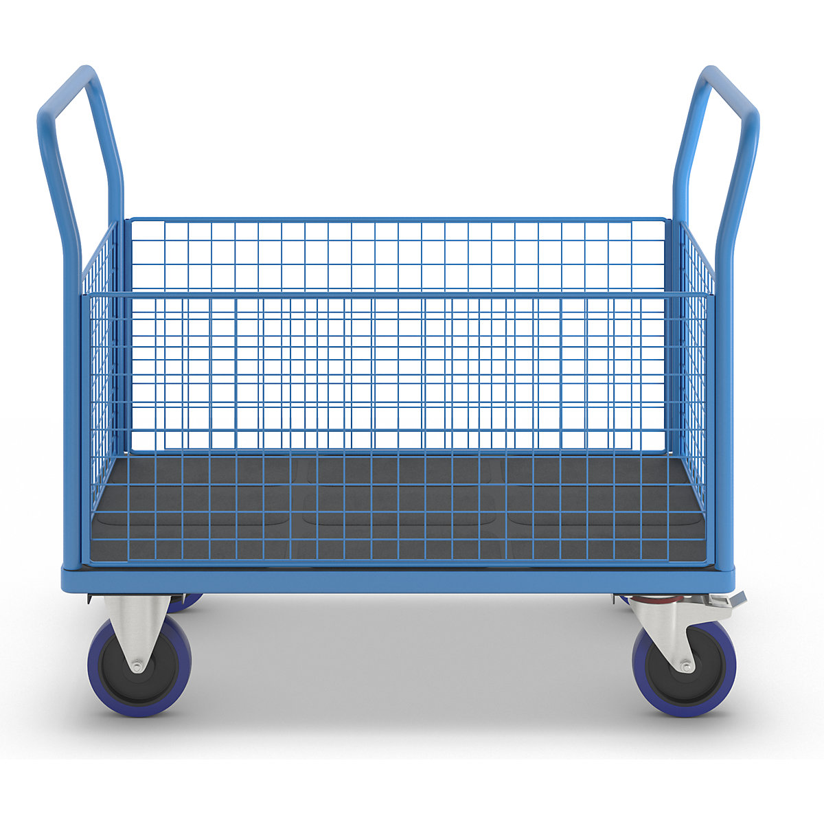 Platform truck with mesh panels – eurokraft pro (Product illustration 4)-3