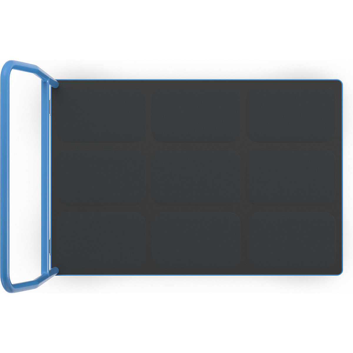 Platform truck with tubular push handle – eurokraft pro (Product illustration 7)-6