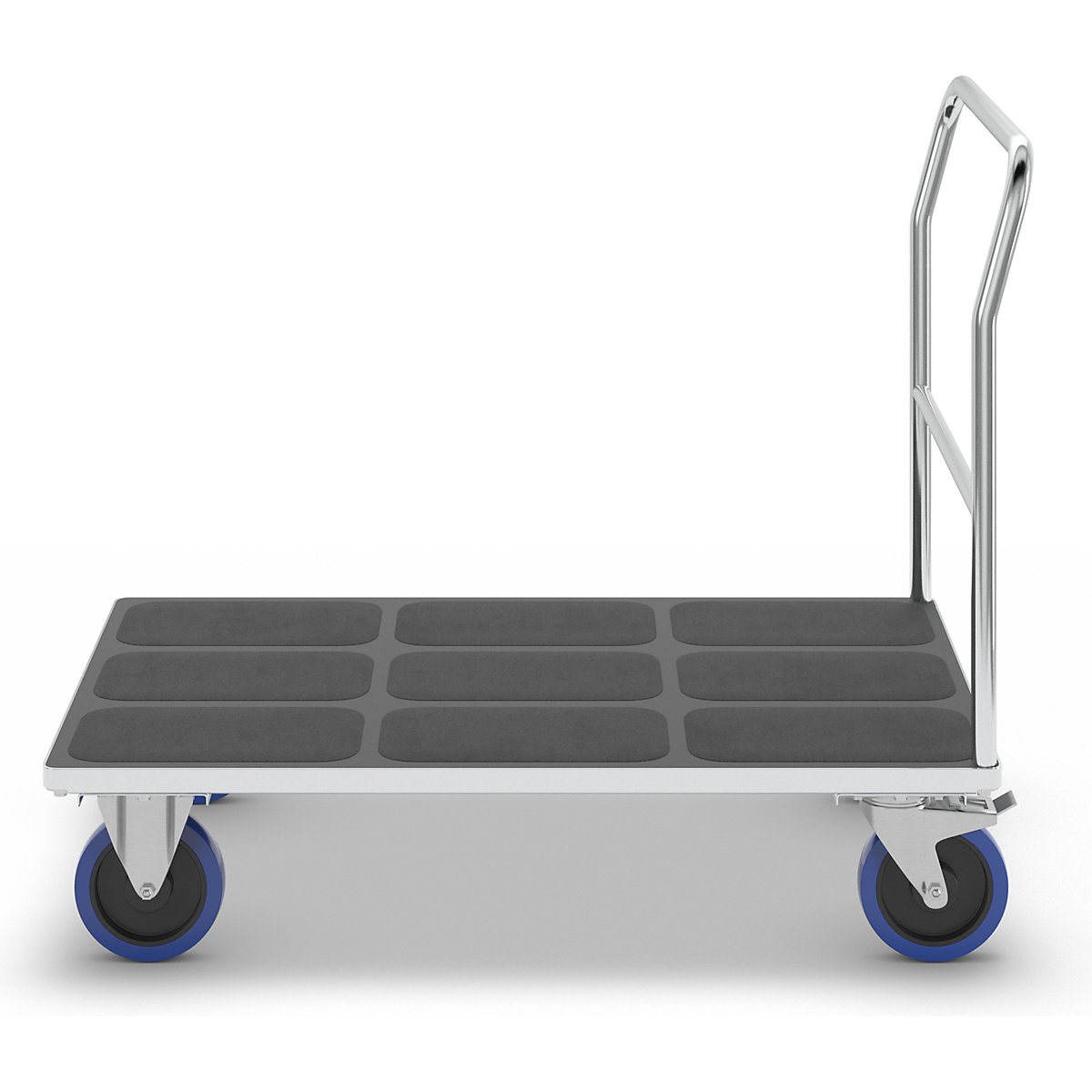 Platform truck with tubular push handle – eurokraft pro (Product illustration 7)-6