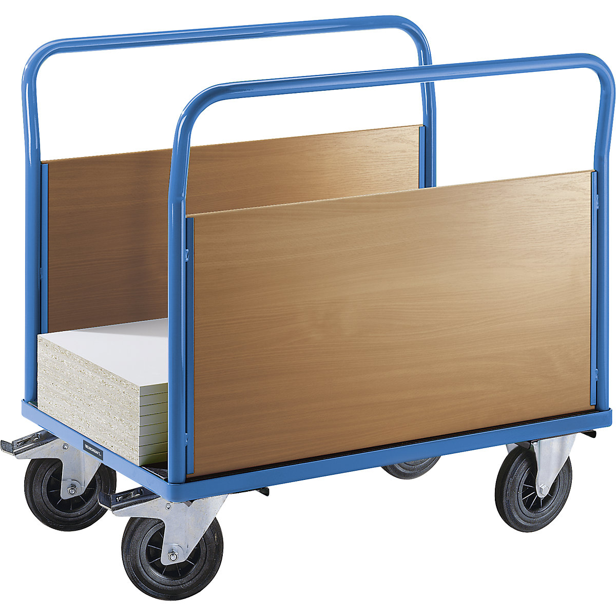 Platform truck with wooden panels – eurokraft pro (Product illustration 16)-15