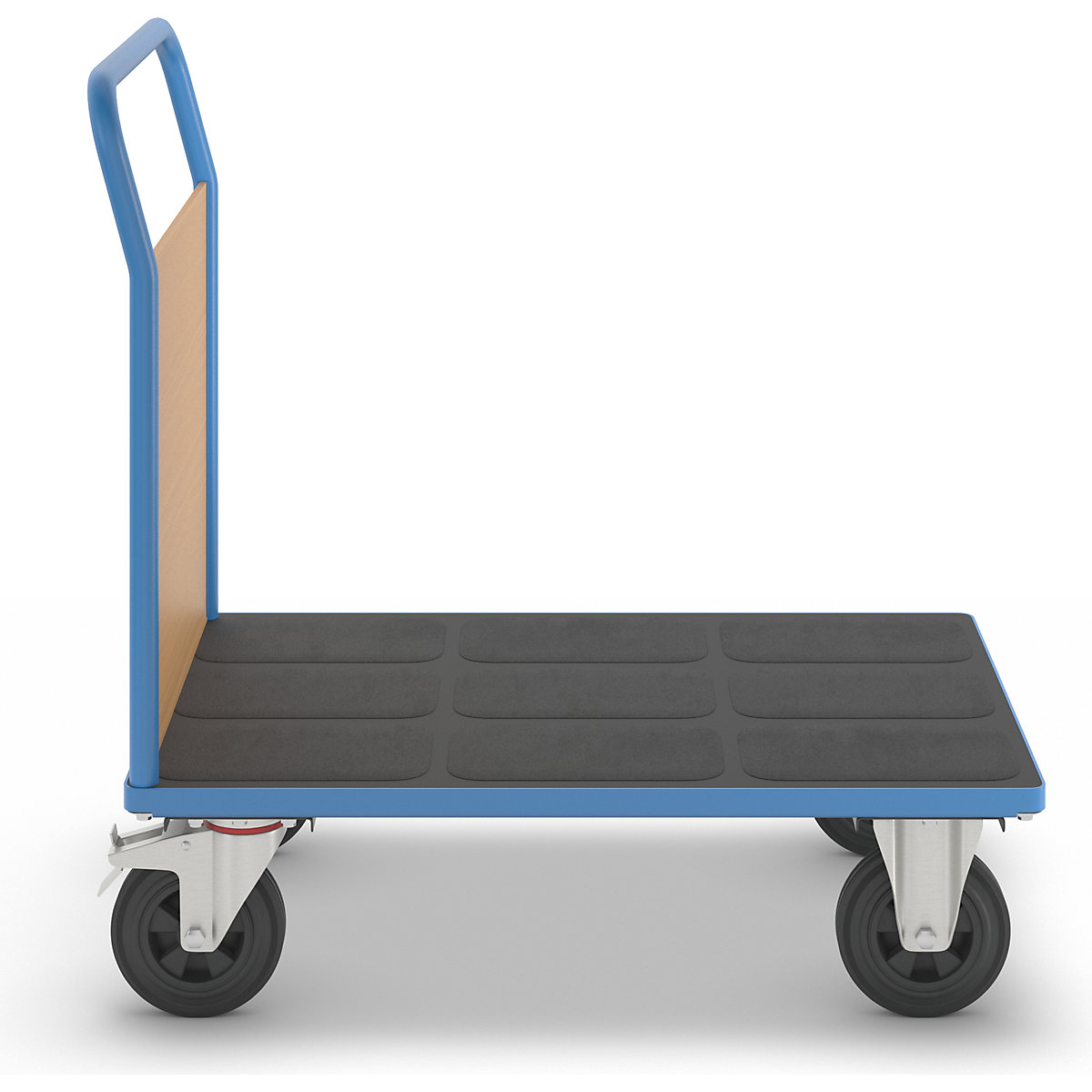 Platform truck with wooden panels – eurokraft pro (Product illustration 2)-1