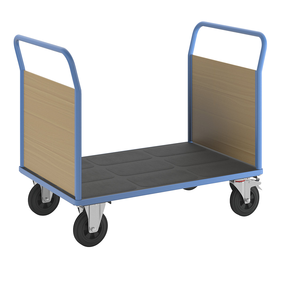 Platform truck with wooden panels - eurokraft pro