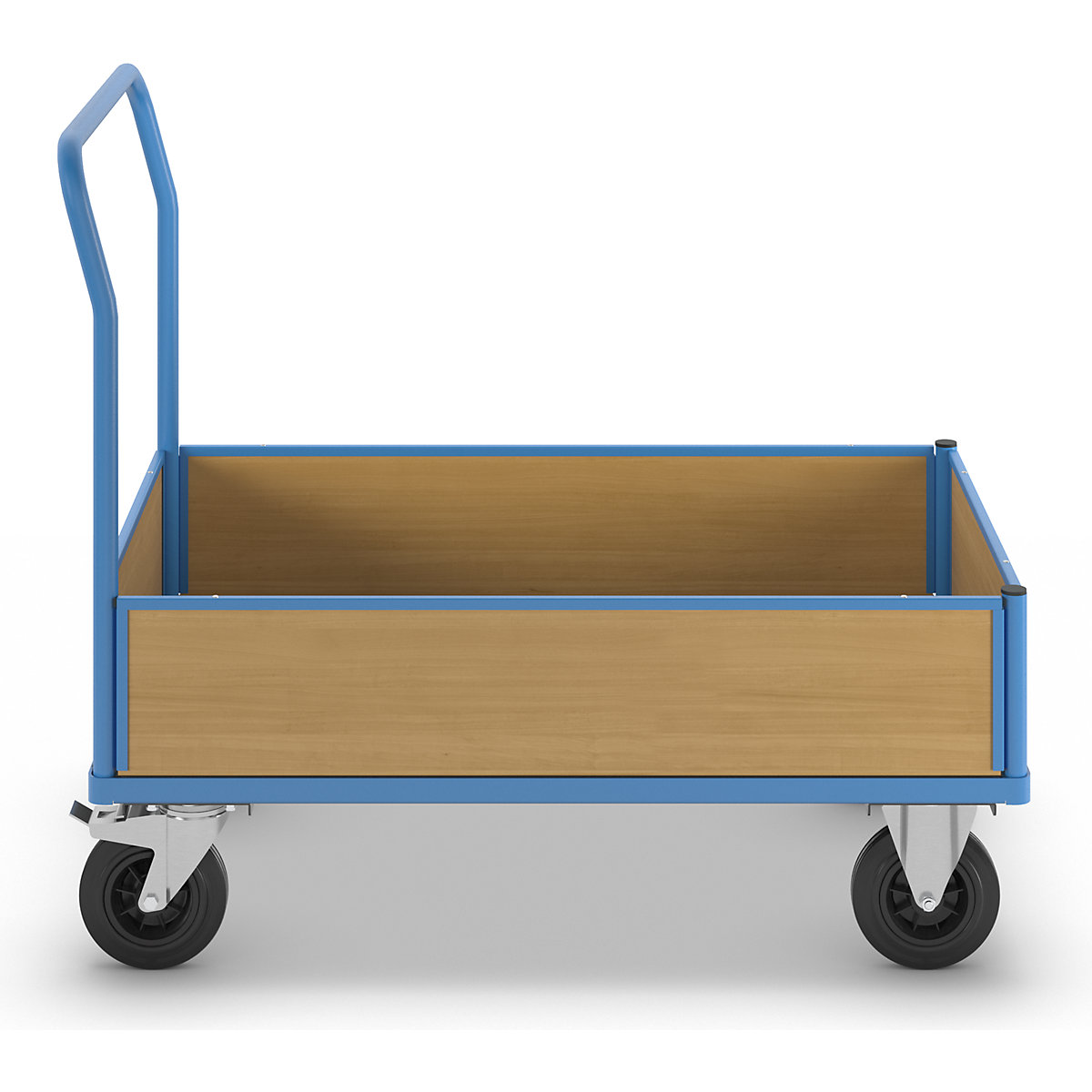 Platform truck with wooden panels – eurokraft pro (Product illustration 14)-13