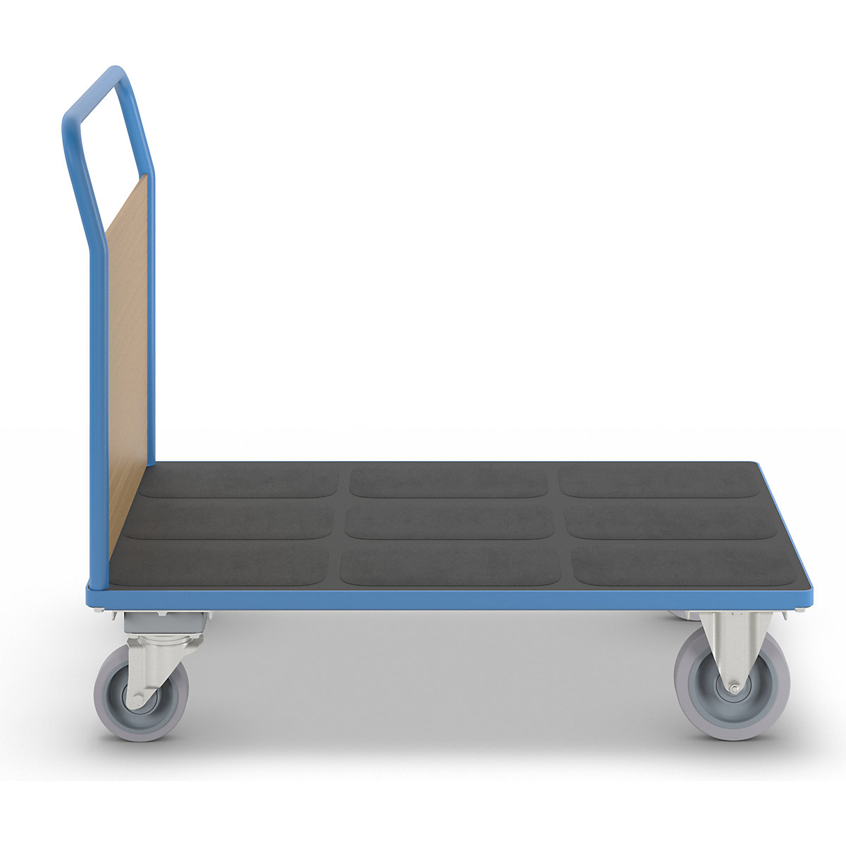Platform truck with wooden panels – eurokraft pro (Product illustration 4)-3