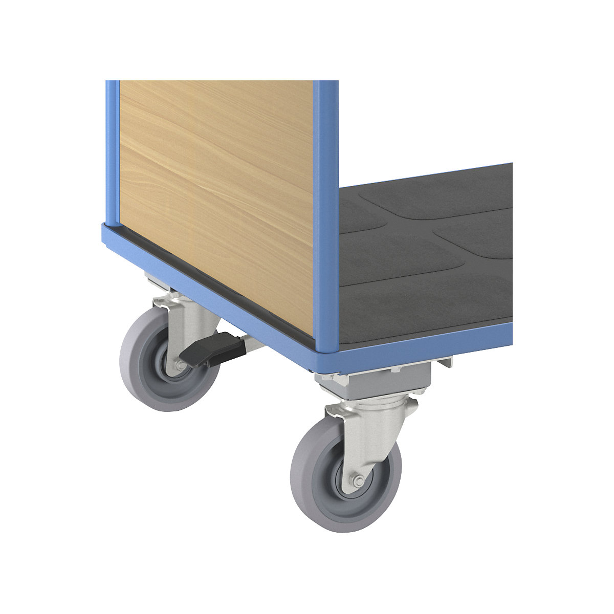 Platform truck with wooden panels – eurokraft pro (Product illustration 8)-7