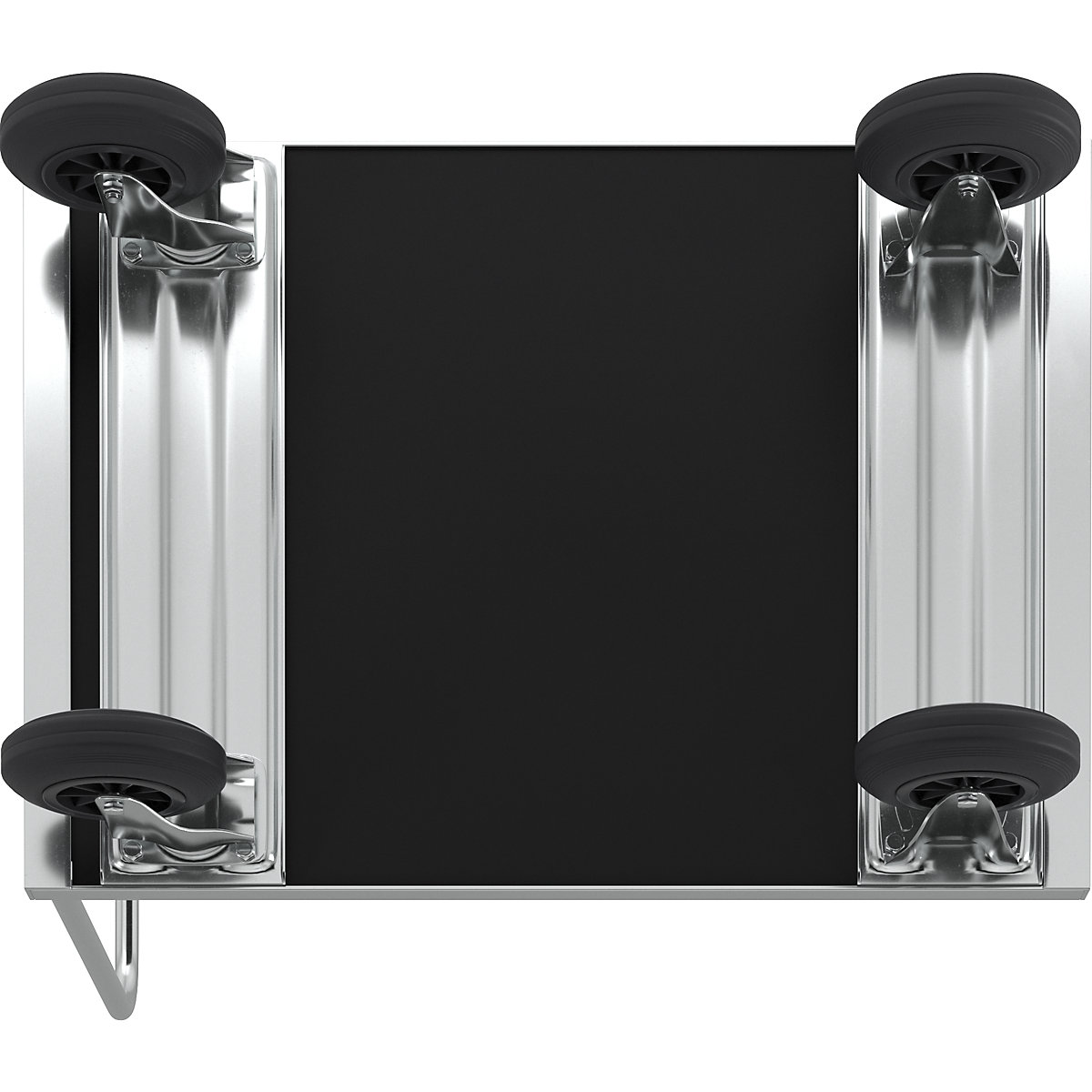 Zinc plated platform truck – Kongamek (Product illustration 2)-1