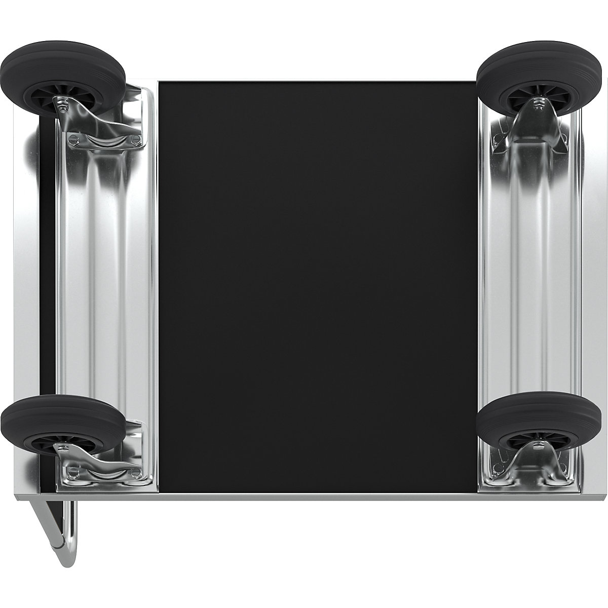 Zinc plated platform truck – Kongamek (Product illustration 2)-1