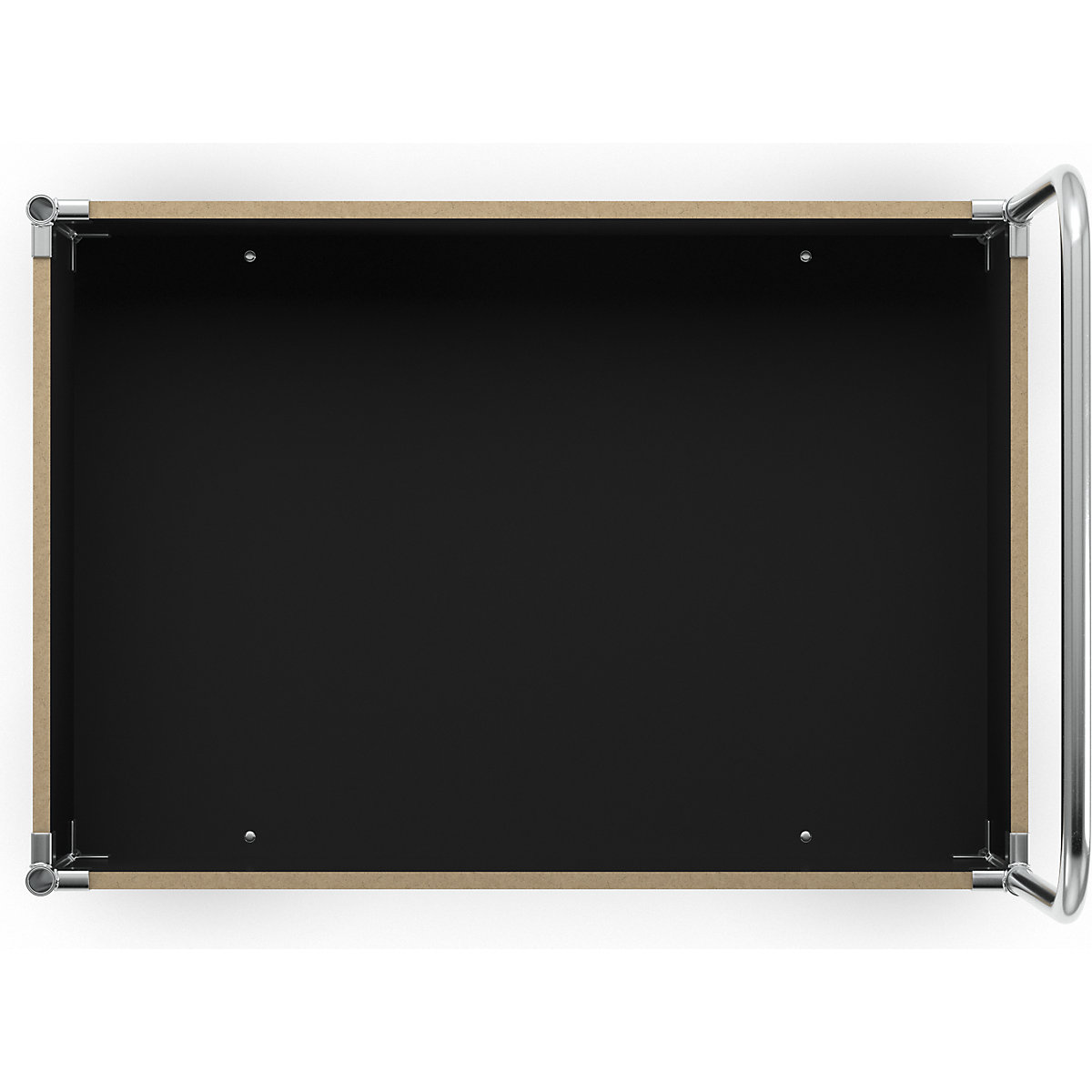 Zinc plated platform truck – Kongamek (Product illustration 4)-3