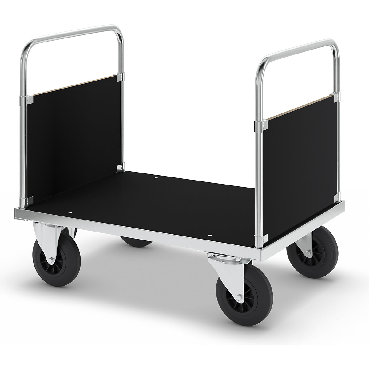 Zinc plated platform truck – Kongamek (Product illustration 2)-1