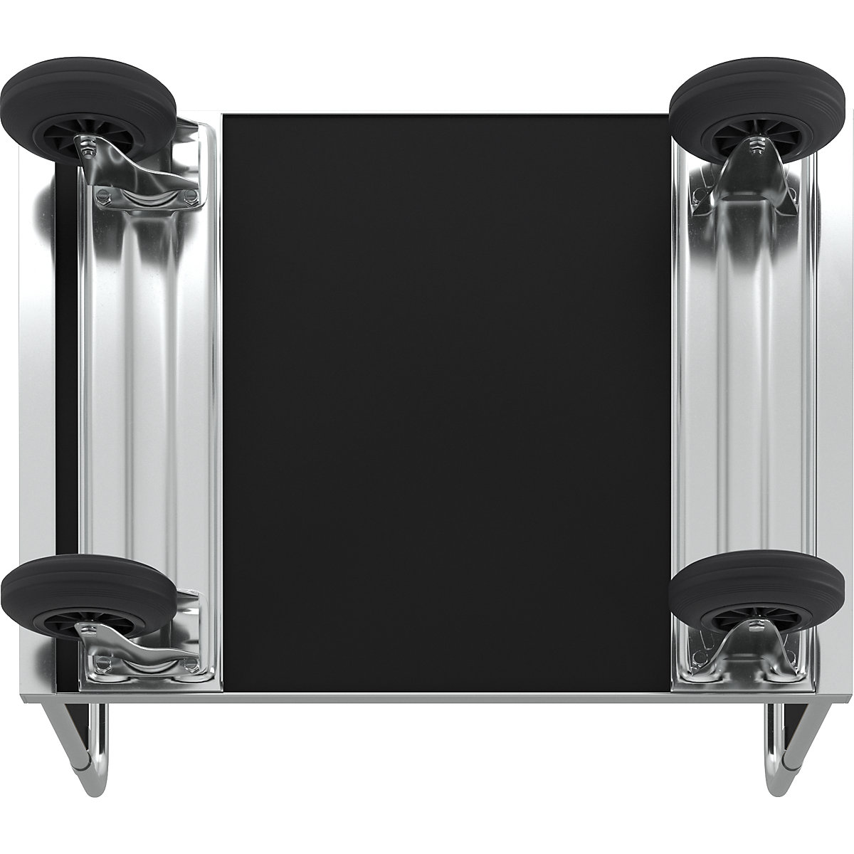 Zinc plated platform truck – Kongamek (Product illustration 3)-2