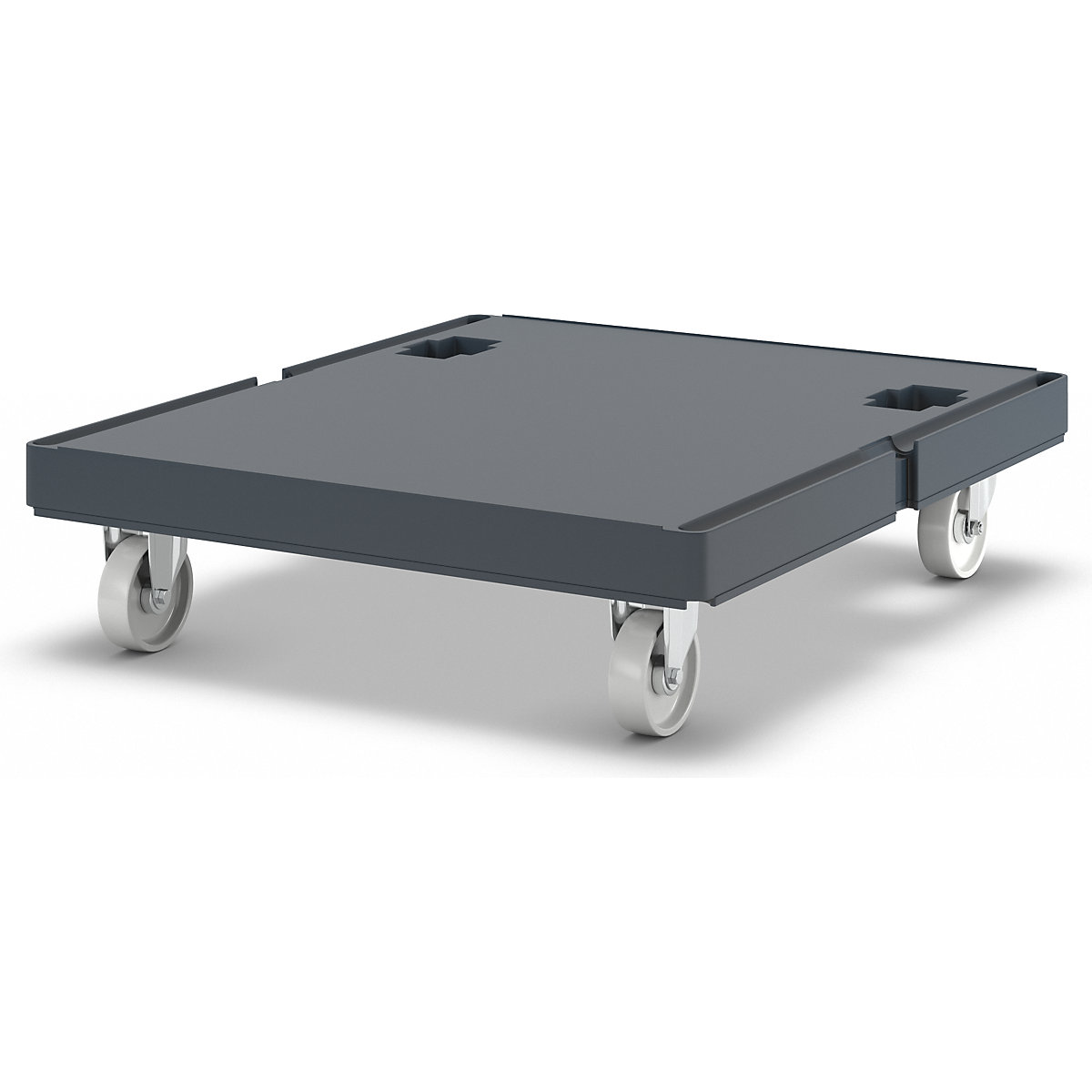 Hygienic plastic transport dolly, closed (Product illustration 4)-3