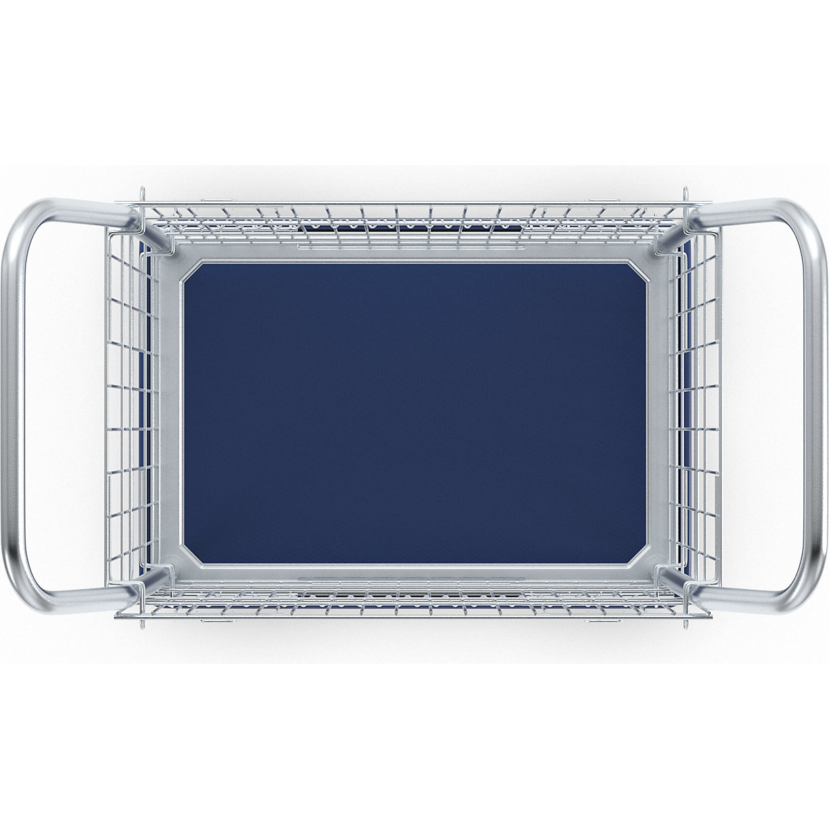 Mesh trolley, zinc plated mesh sides (Product illustration 6)-5