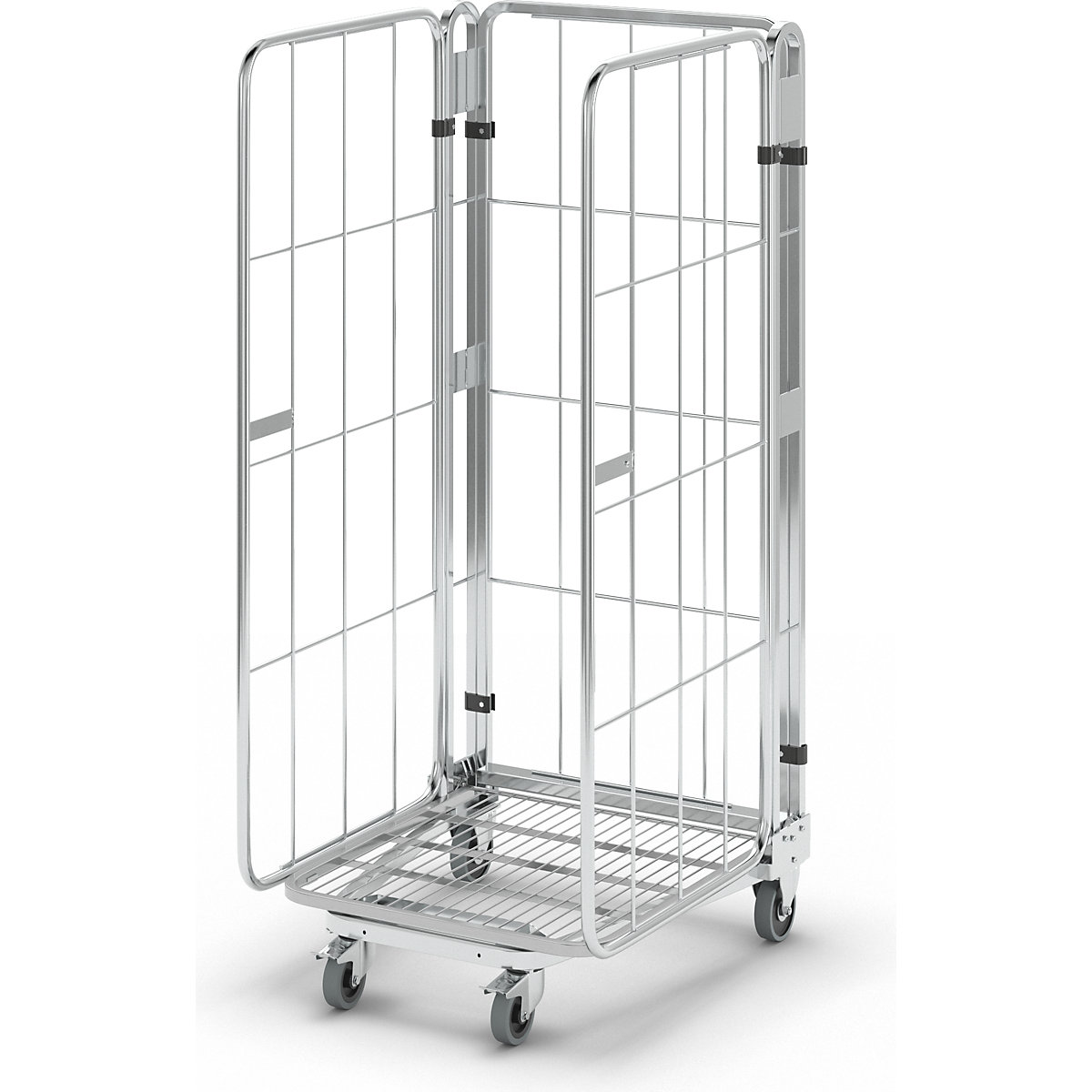 Roll container, nestable