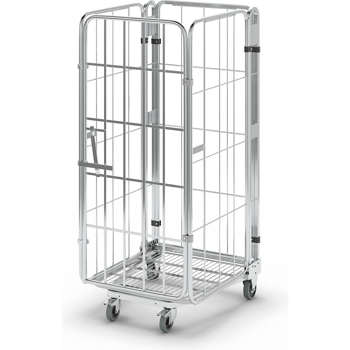 Roll container, nestable